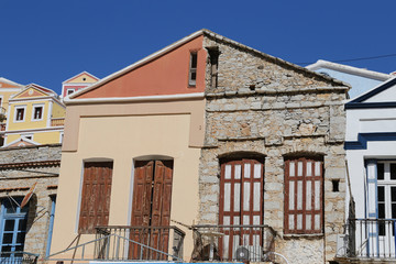 Fototapeta na wymiar House in Symi Island, Greece