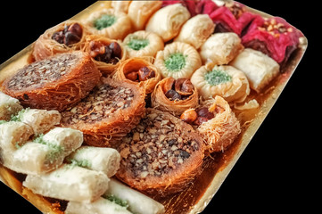 Traditional Eastern Iranian and Afghan, Turkish and Arabic sweets for the holiday.