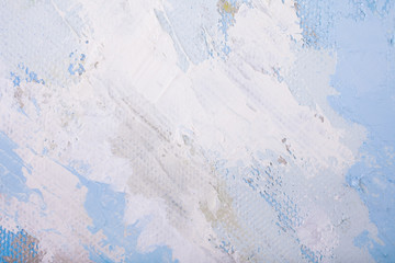 blue sky painted with gouache