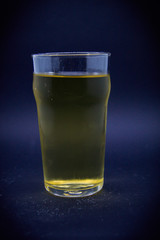 cider on black background