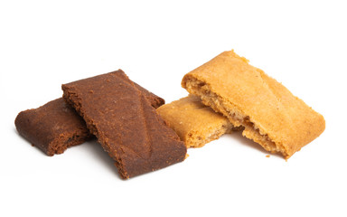 fruit jam cookies isolated