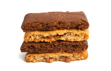 fruit jam cookies isolated