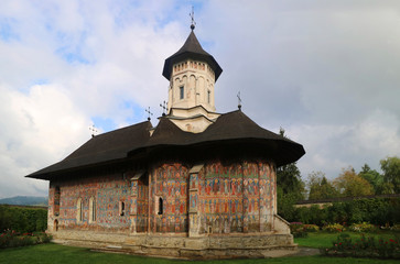 Fototapeta na wymiar The Monastery Moldovita in Romania, Europe