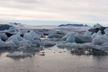 View of the Glacier lagoon Jökulsarlon in Iceland
