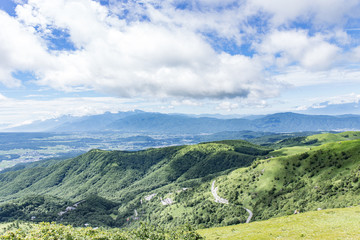 Naklejka premium 高原の風景