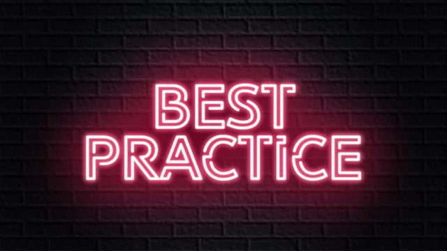 red neon video animation best practice