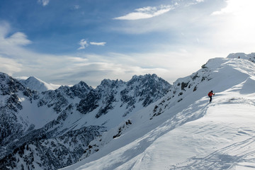 Fototapeta na wymiar Skitour im Karwendel