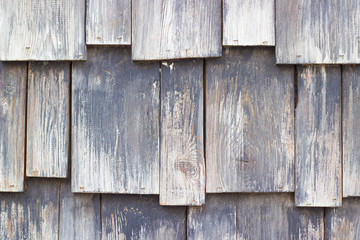 old shingle wall. wooden shingles background with place for text.