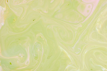 Obraz premium Transparent creativity. Trendy wallpaper. Abstract neon green fluid art on concrete background. Digital art. Abstract green and pink gradient background. Design backdrop