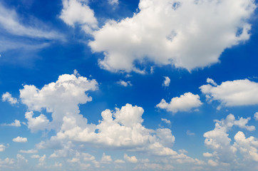 tranquil with beautiful cloud and blue sky background.