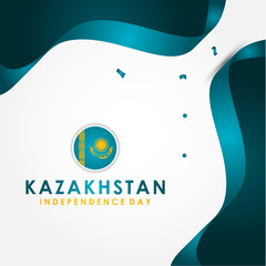 Kazakhstan Independence Day Vector Design Template
