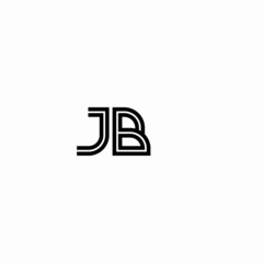 Initial outline letter JB style template	