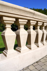 Historical railing of the castle, cultural monument