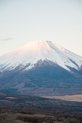 冬の富士山　縦構図