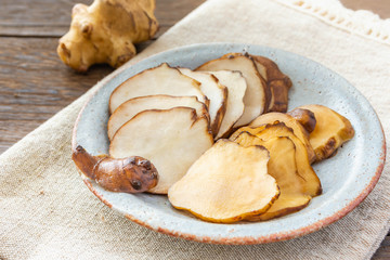 キクイモの漬け物