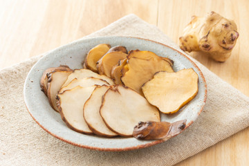 キクイモの漬け物