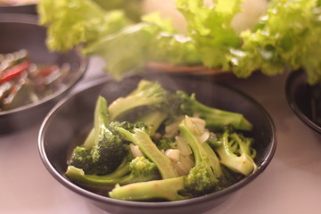 Various Delicious Restaurant Cooking Dishes and Beverages Recipes from Sea Food and Vegetables in White Isolated Background