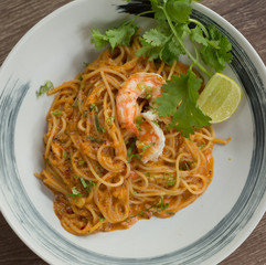Shrimp Tom Yum Pasta