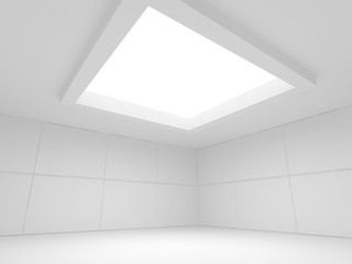 Futuristic White Architecture Design Background