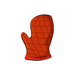 glove kitchen safety isolated icon vector illustration design