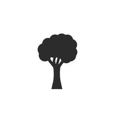 silhouette of tree icon on white background