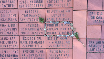Fototapeta premium blocks with names on them