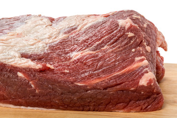 Wood table with food