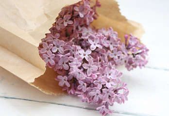 bouquet of flowers with wooden background