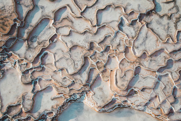 Trail that leaves the limestone water on the surface of the rocks.
