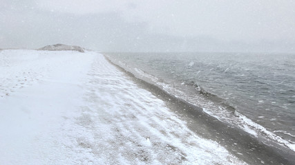 Snow on the Beach