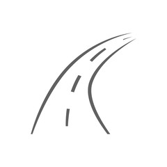Road icon, vector, illustration, navigation isolated on the white background