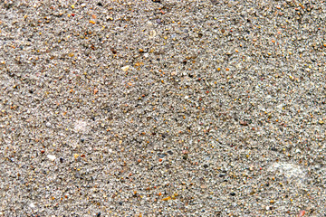 Textured sand plaster, close-up, abstract background.