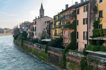 Fototapeta na wymiar Buildings in Verona