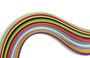 Abstract color rainbow strip paper background.