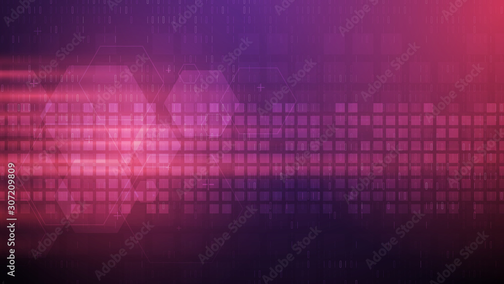 Poster futuristic binary abstract technology cyber space background,speed internet technology concept,futur