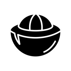 Mangosteen Icon Vector Simple Design