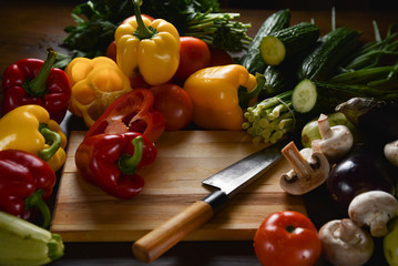 fresh vegetables on the table