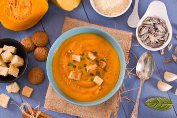 Pumpkin cream soup.