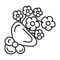  Flowers Bouquet Vector