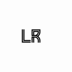 Initial outline letter LR style template