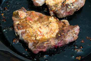 Lamb Shoulder Chops with Compound Butter
