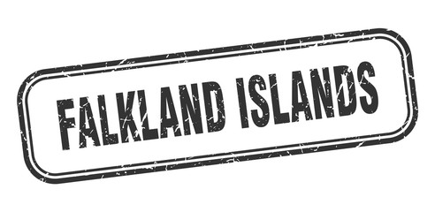 Falkland Islands stamp. Falkland Islands black grunge isolated sign