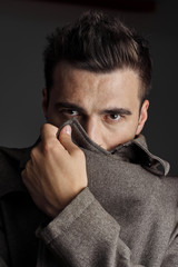 young man with mobile phone