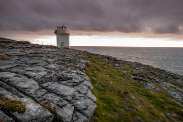Fototapeta na wymiar Black Head Lighthouse, County Galway