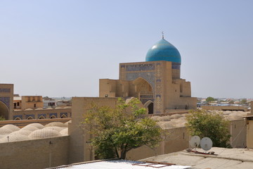 View of the complex Poi Kolon Bukhara, Uzbekistan. UNESCO world Heritage