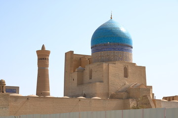 View of the complex Poi Kolon Bukhara, Uzbekistan. UNESCO world Heritage
