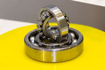 Bearing close-up on an exhibition stand. Industry