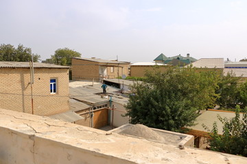Fototapeta premium View from Chor Minor, Panorama of Bukhara, Uzbekistan