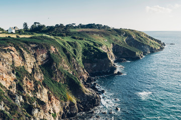 France, Brittany, Roscanvel, Atlantic, steep coast