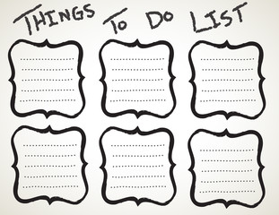 Abstract Painting Frames - Line art drawing frames